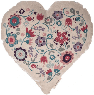Dekorační vonný polštářek ve tvaru srdce (mix motivů)
