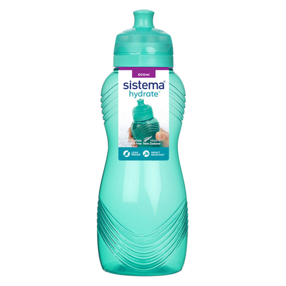 SISTEMA Hydrate Láhev Wave Twist‘n’Sip zelená 600 ml
