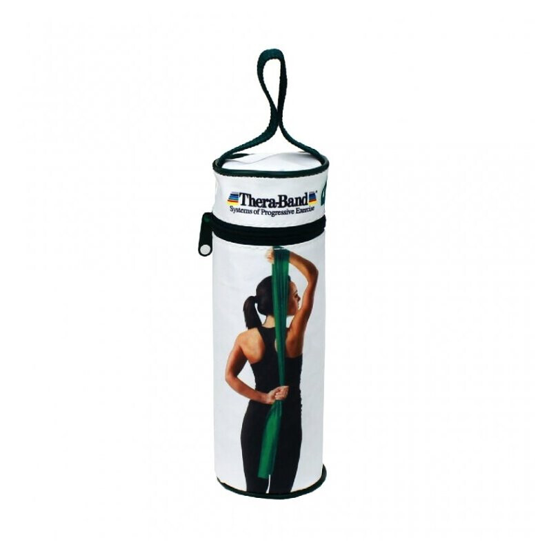 THERA-BAND Posilovací guma s obalem silná zelená 2,5 m