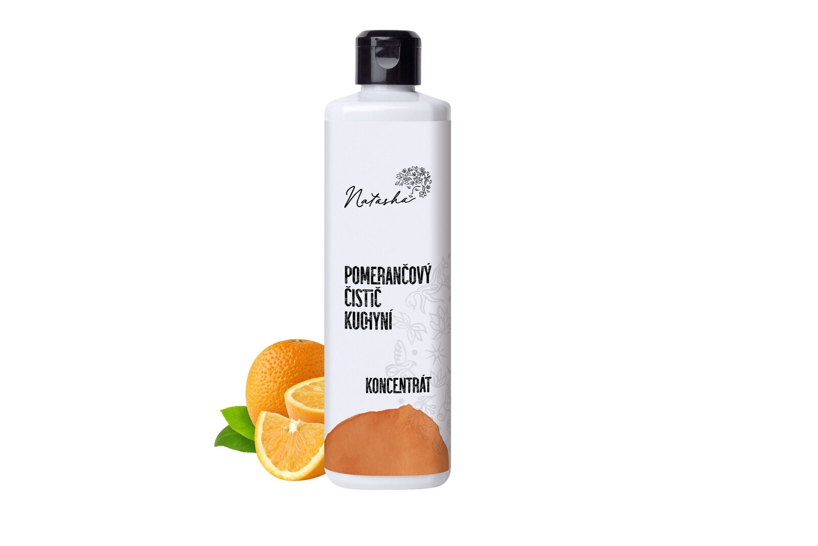Natasha Pomerančový čistič kuchyní - koncentrát 500 ml - univerzální koncentrovaný odmašťovač