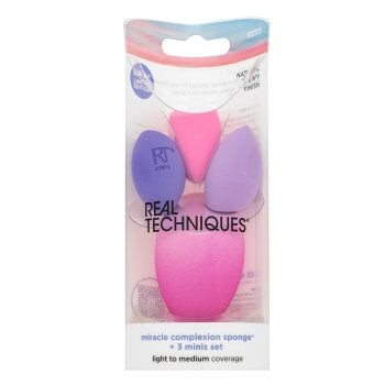 Real Techniques Sunrise To Sunset Miracle Complexion Sponge + 3 Minis Set