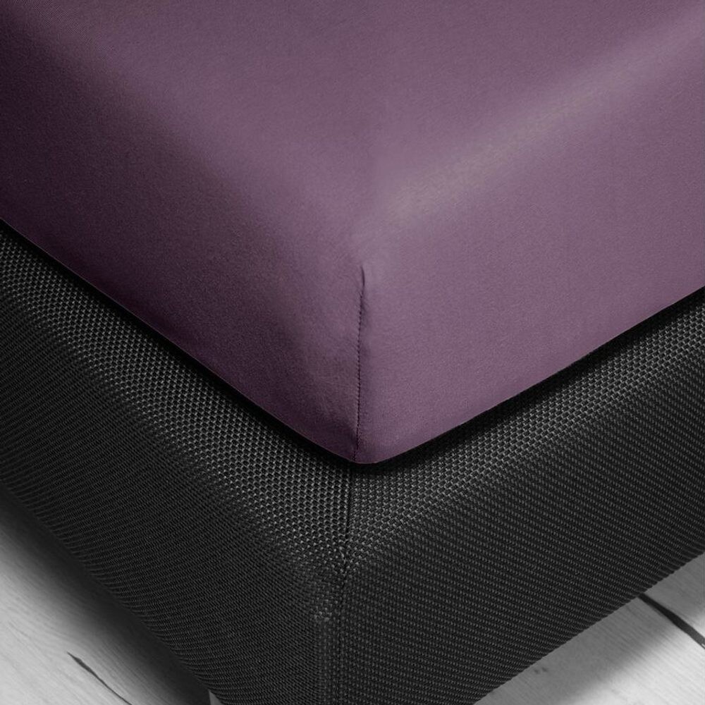 Bierbaum jersey prostěradlo fialová - 140-160 x 200 cm
