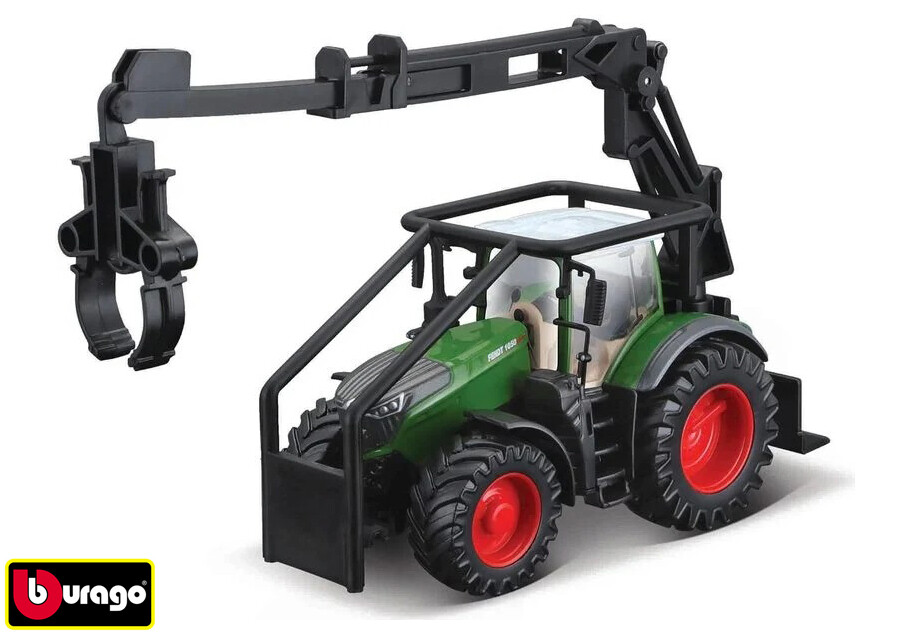 Bburago Farm Traktor 10cm Fendt 1050 Vario - lesní traktor - II. jakost
