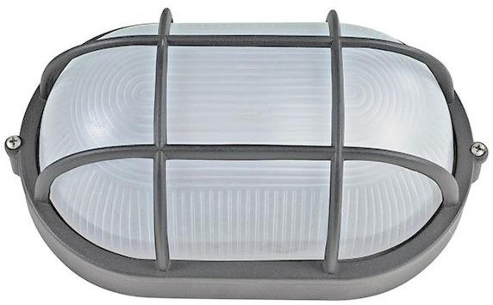 ACA Lighting venkovní nástěnné/stropní svítidlo E27 208mm šedá RAL7016M s mřížkou HI5031GDS