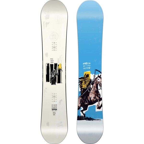 NITRO T1 MID-WIDE Freestyle snowboard, bílá, velikost