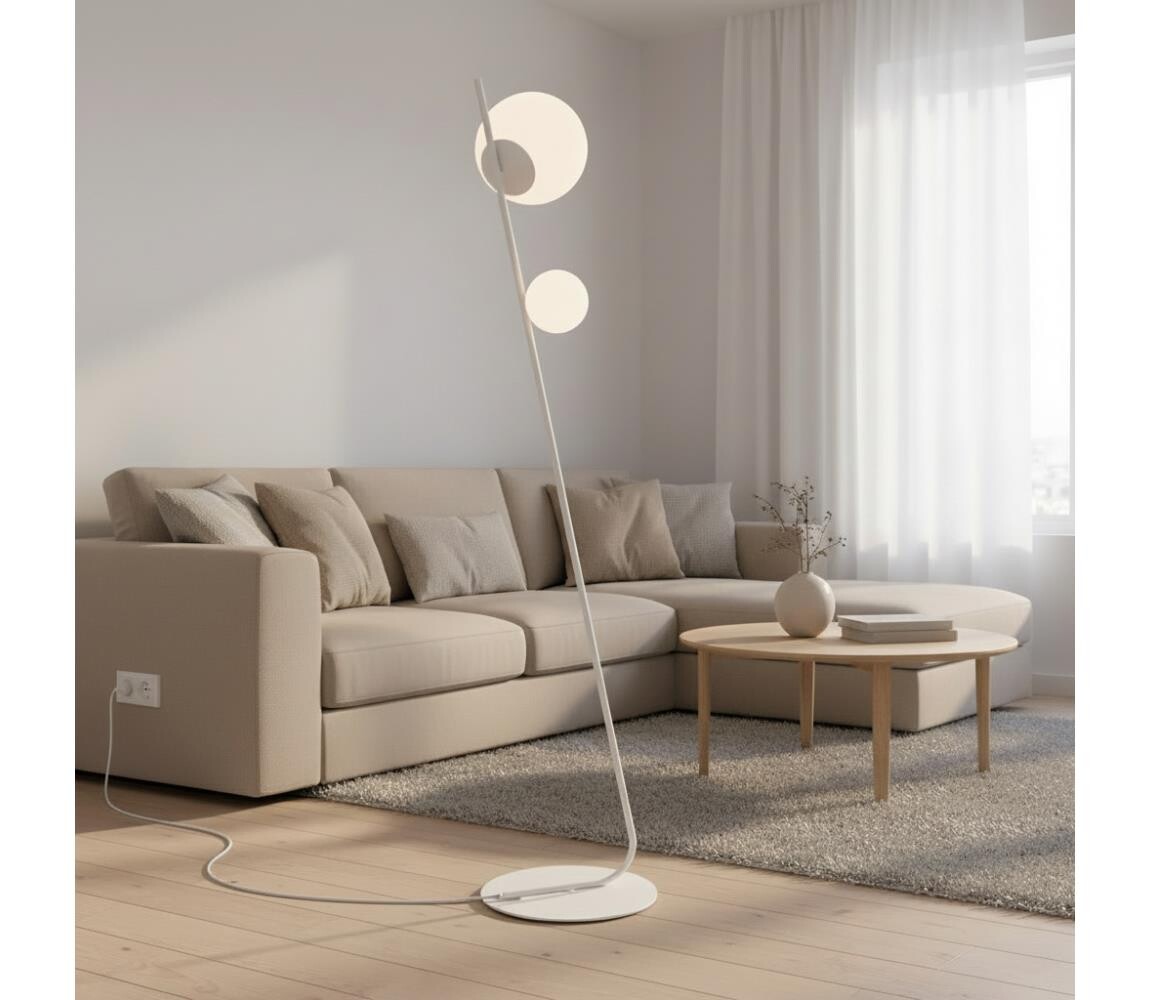 EMIBIG Stojací lampa TATU 2xG9/8W/230V bílá 1505/LP2