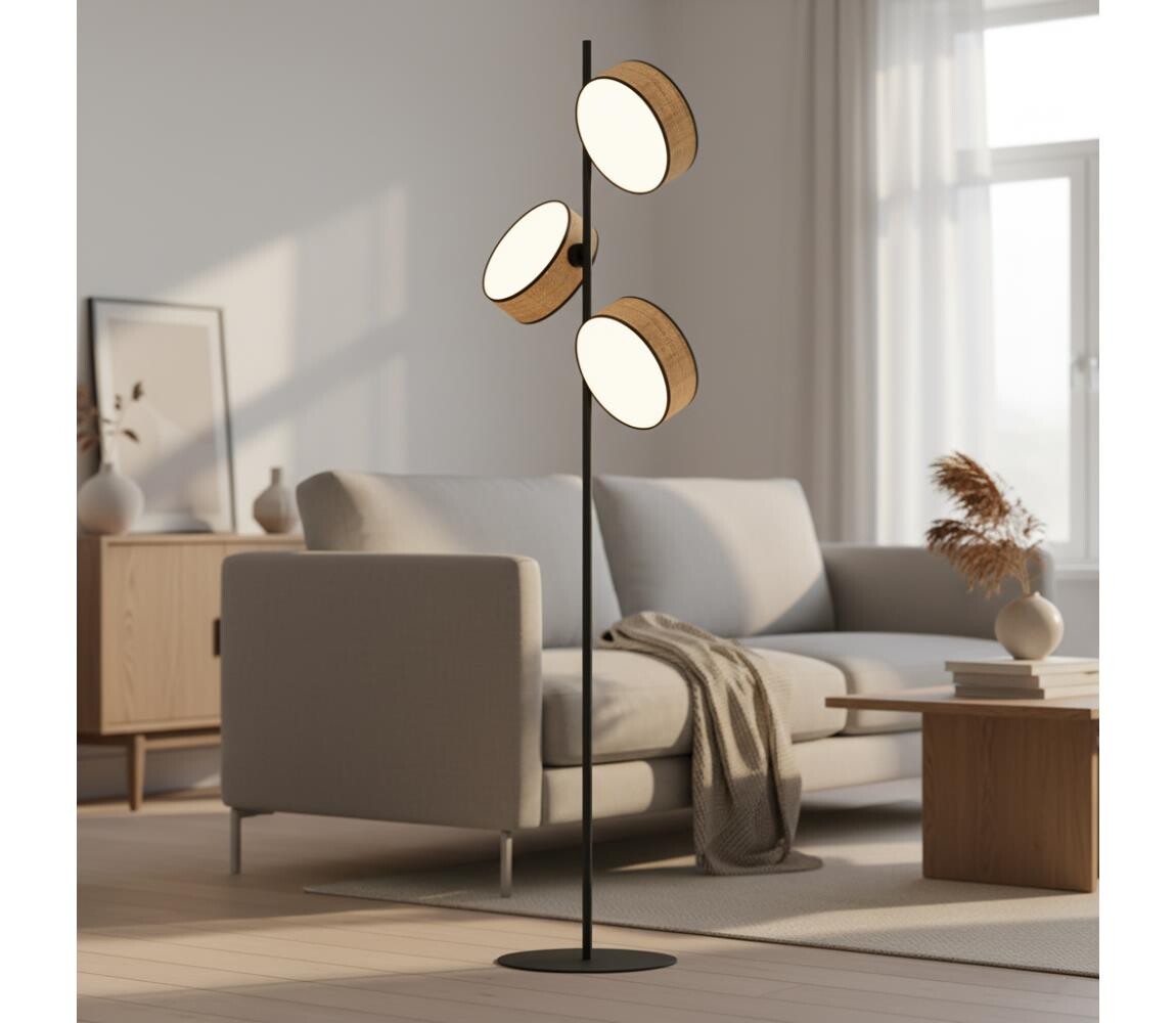 EMIBIG Stojací lampa DRUMZ 3xE14/10W/230V béžová 1565/LP3