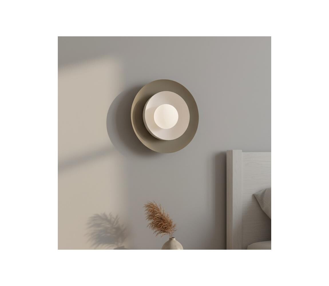 EMIBIG Nástěnné svítidlo POPPI 1xG9/8W/230V béžová/bílá 1520/K1