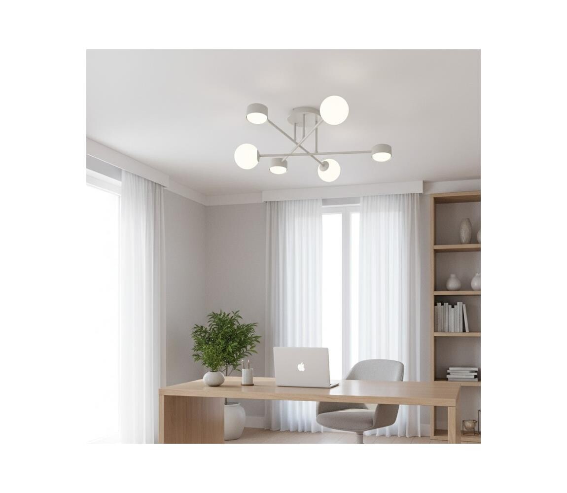 EMIBIG Přisazený lustr HOLON 3xG9/8W/230V + 3xGX53/12W bílá 1559/6