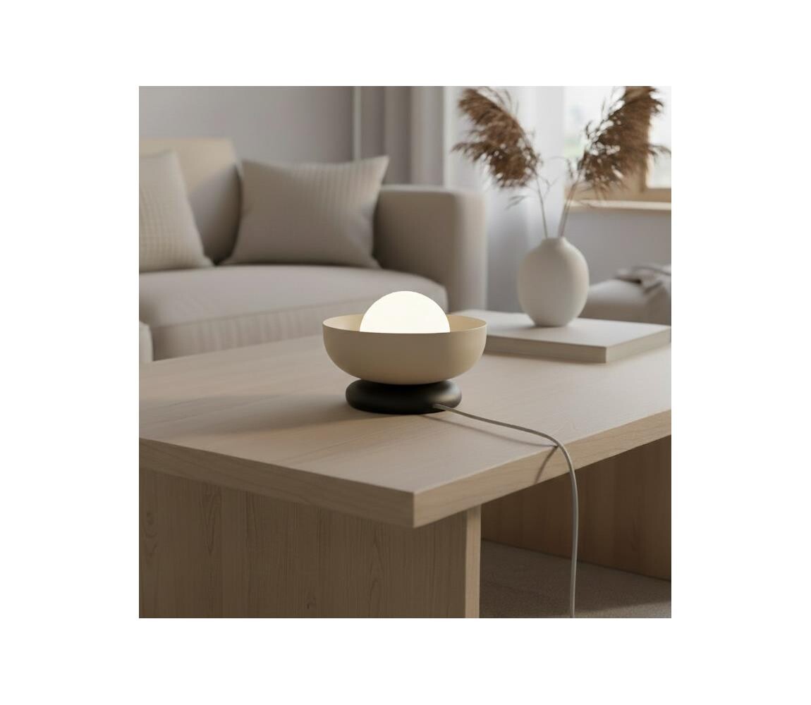 EMIBIG Stolní lampa OZZY 1xG9/8W/230V béžová 1517/LN1