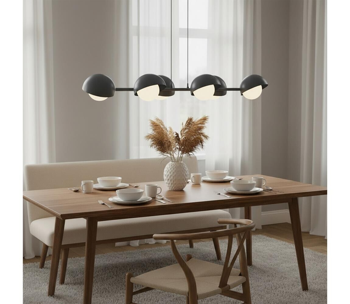 EMIBIG Lustr na lanku BOOM 6xG9/8W/230V černá 1589/6