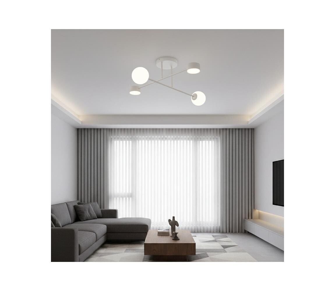 EMIBIG Přisazený lustr HOLON 2xG9/8W/230V + 2xGX53/12W šedá 1560/4