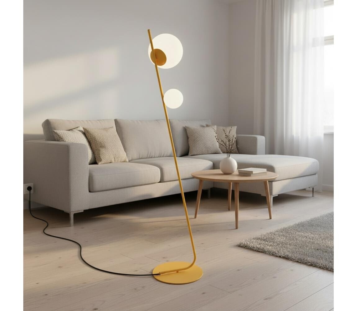 EMIBIG Stojací lampa TATU 2xG9/8W/230V oranžová 1507/LP2