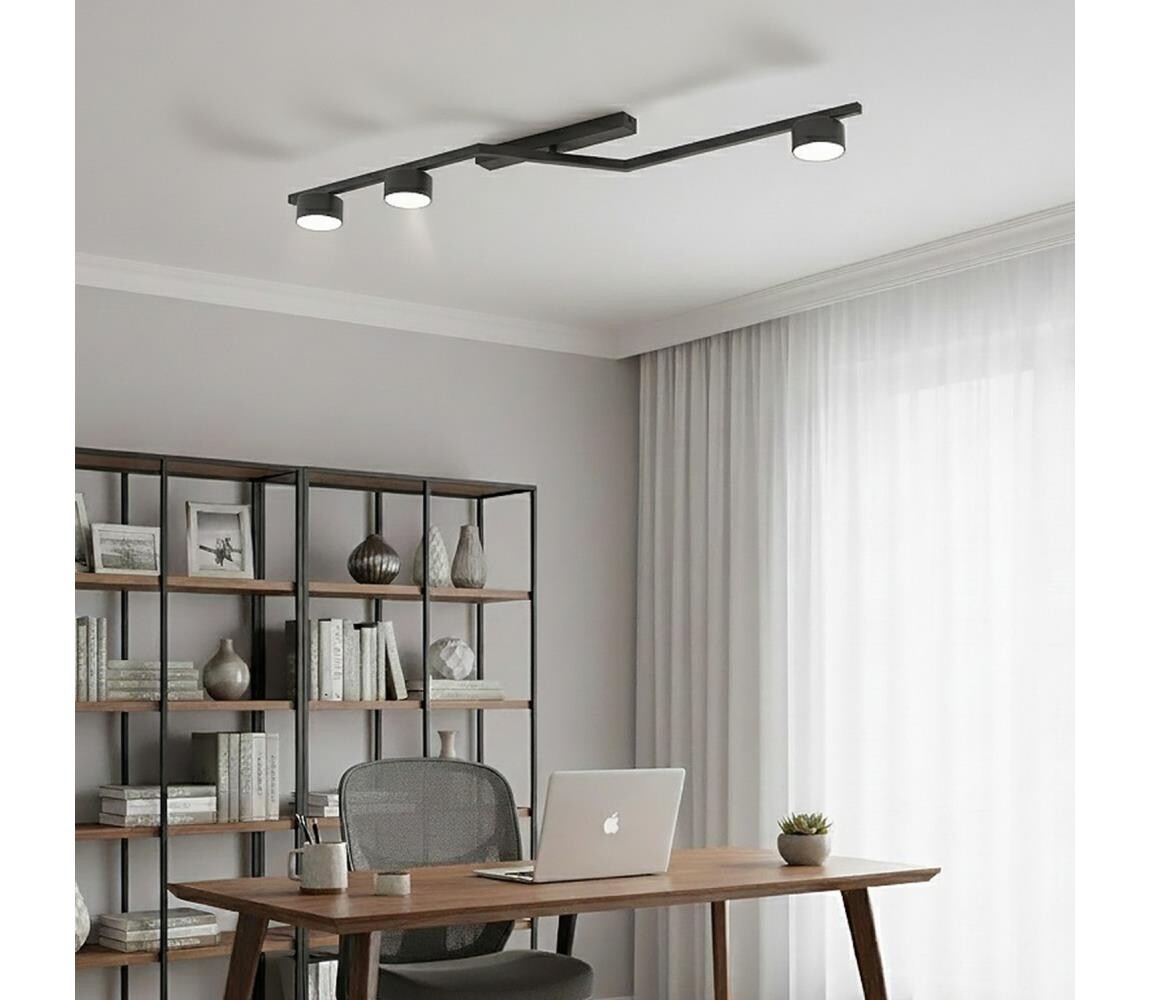 EMIBIG Stropní svítidlo SKAN 3xGX53/12W/230V černá 1574/3