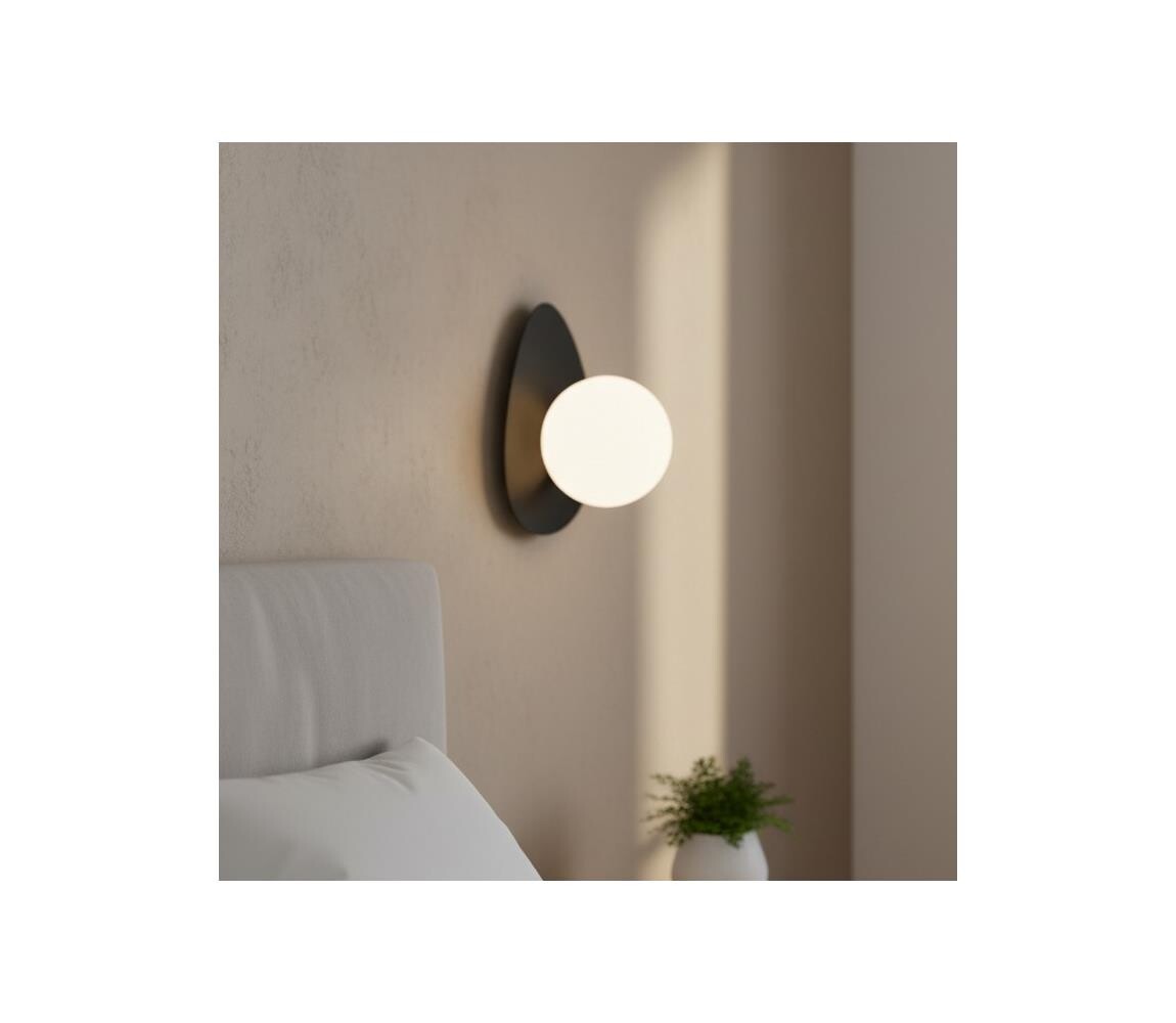 EMIBIG Nástěnné svítidlo OVO 1xG9/8W/230V černá 1527/K1