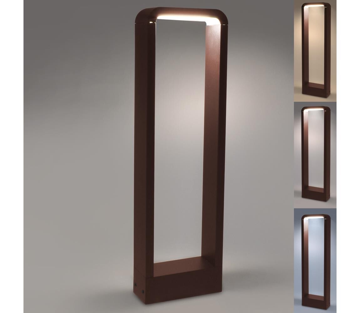 Brilagi - LED Venkovní lampa BARI LED/7W/230V 3000/4000/6000K hnědá IP54 50 cm WO-HR60071-500-OEM-RUST