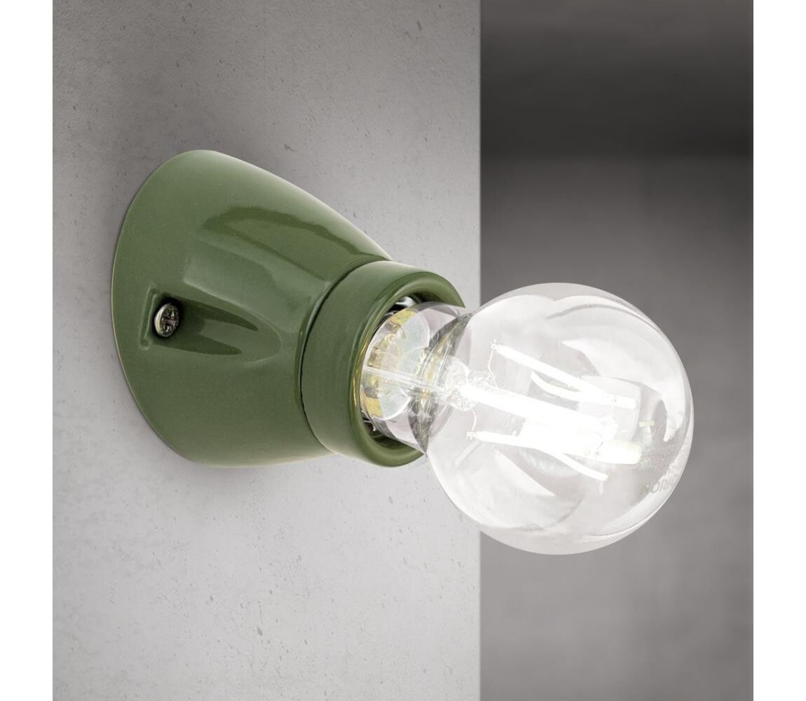 Orion - Nástěnné svítidlo FROST 1xE27/60W/230V zelená WA 2-1367 grün/Kera