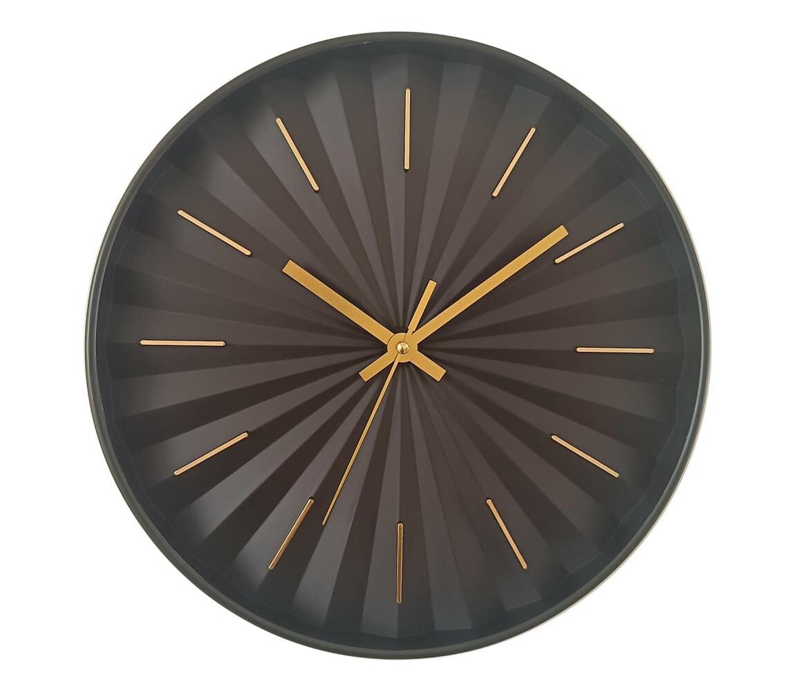 Globo B992533 - Nástěnné hodiny pr. 30,5 cm 1xAA černá B992533