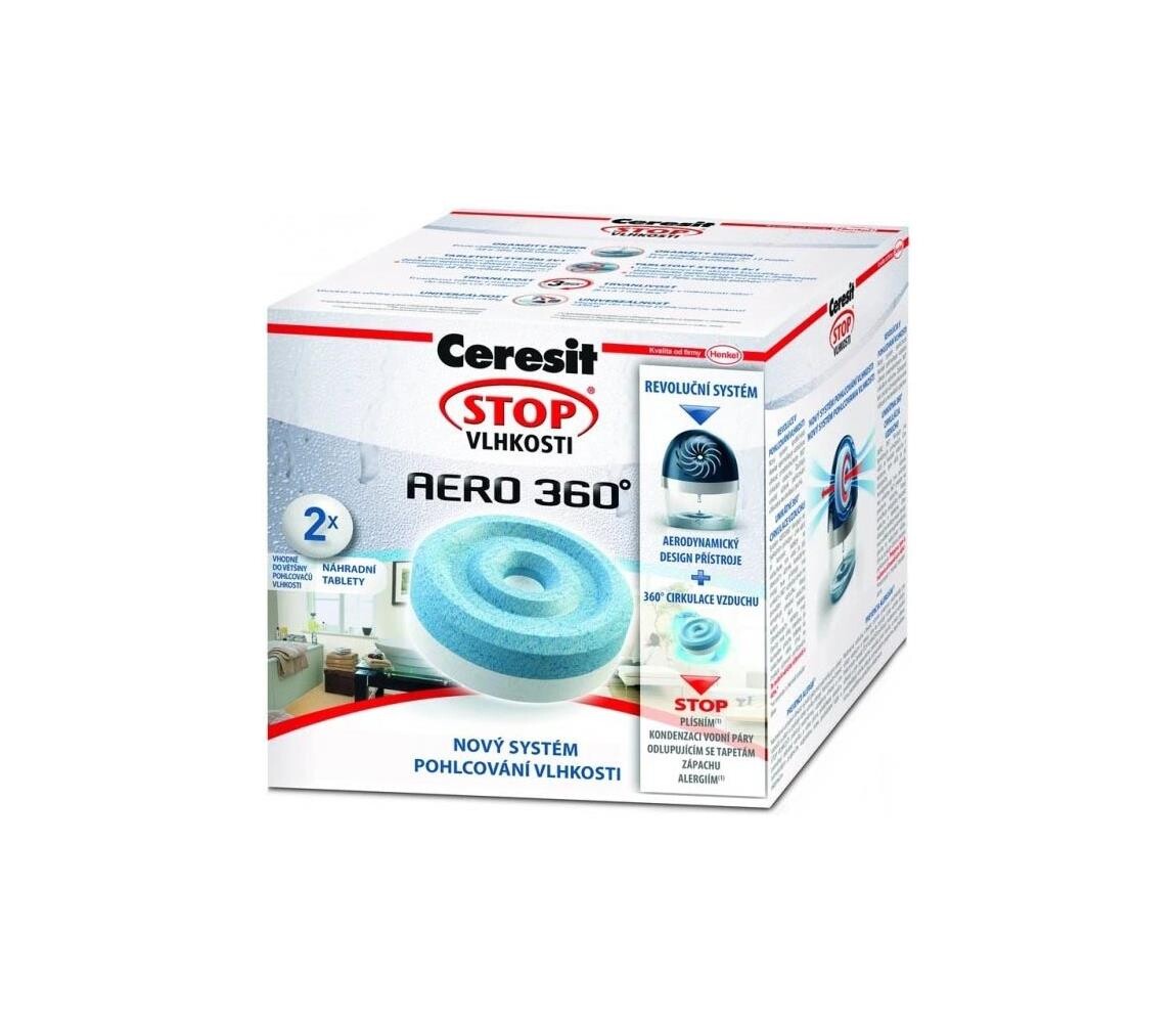 Ceresit - Tablety pro odvlhčovač 2v1 AERO 360° 2x 450 g neutrální CER-2259642