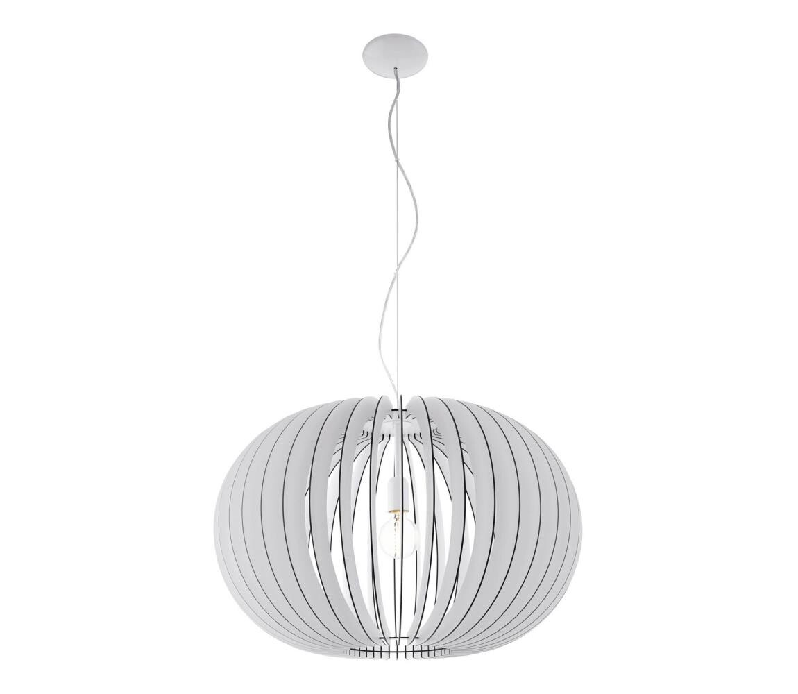 Eglo 95034 - Lustr na lanku STELLATO 1xE27/60W/230V pr. 70 cm bílá 95034