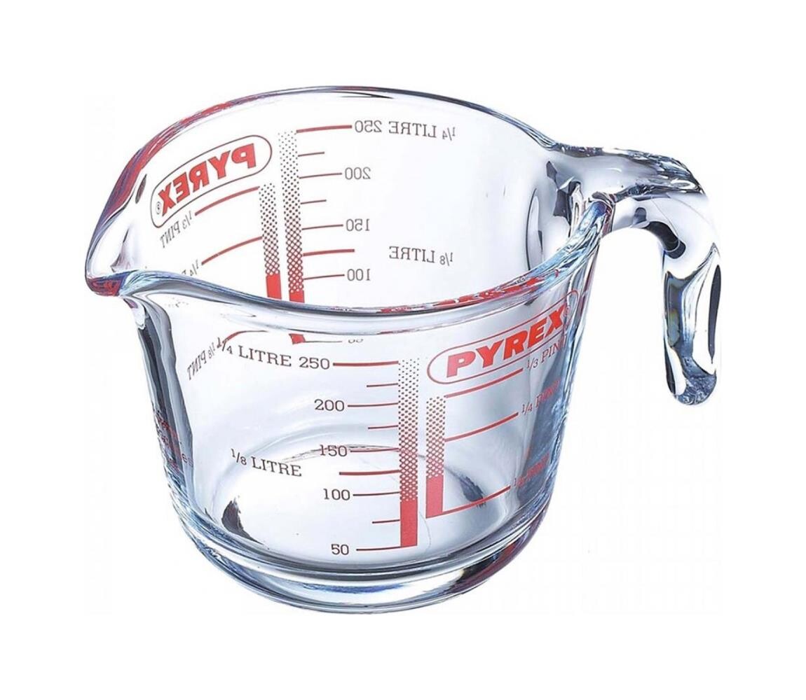 UTC Skleněná odměrka PYREX 0,25 l 259B000/8016