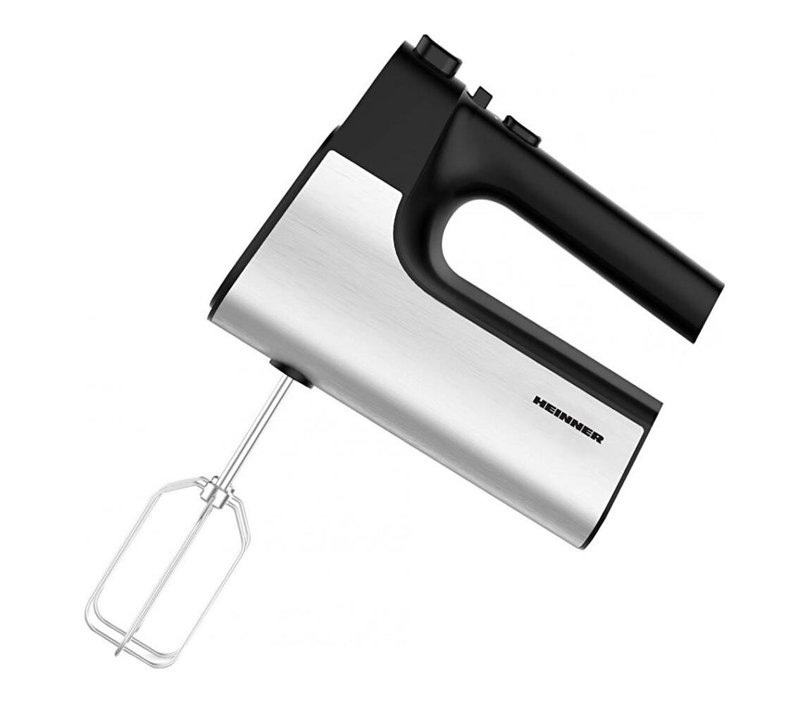 Heinner HM-500BKSS - Ruční šlehač 500W/230V matný chrom/černá HM-500BKSS