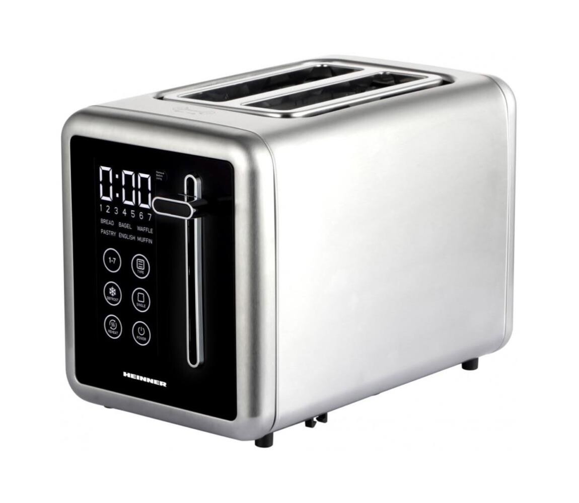 Heinner HTP-DD900BKSS - Digitální topinkovač 900W/230V nerez HTP-DD900BKSS
