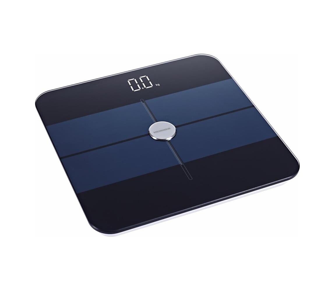 Heinner HBS-BTH180BK - Digitální osobní váha 2xAAA černá/modrá HBS-BTH180BK