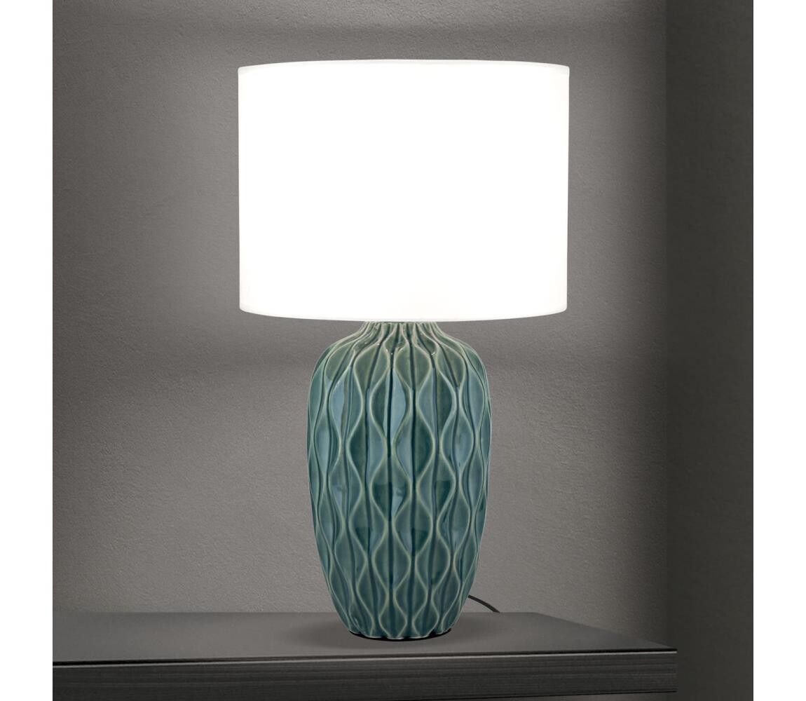 Orion - Stolní lampa TORTUGA 1xE27/40W/230V zelená/bílá LA 4-1225/1 grün