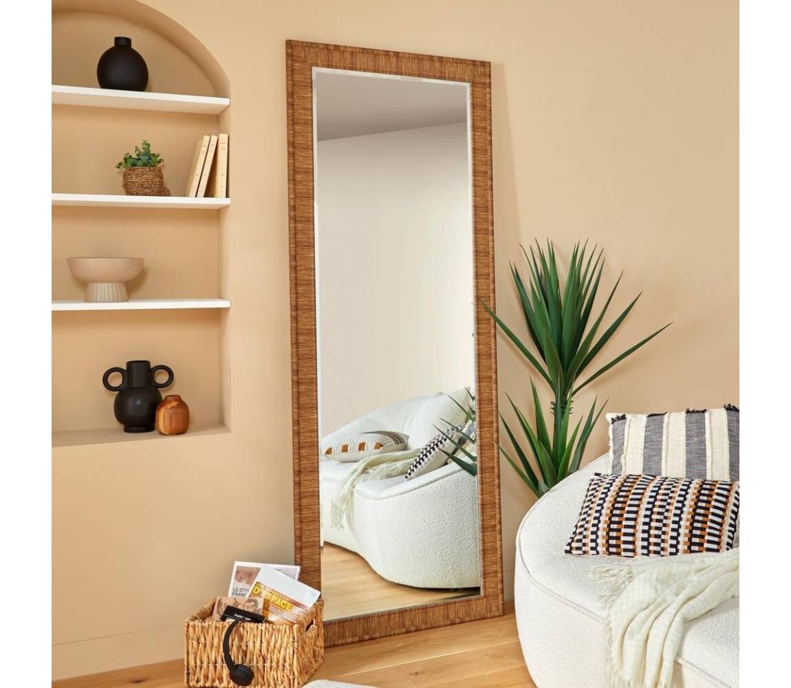 Atmosphera - Nástěnné zrcadlo THEA 194,5x71,5 cm hnědá 206492