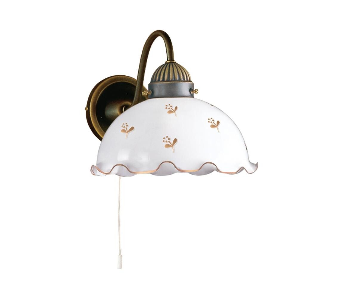 Kolarz 731.61.160 - Nástěnná lampa NONNA 1xE27/75W/230V květiny rose gold 731.61.160