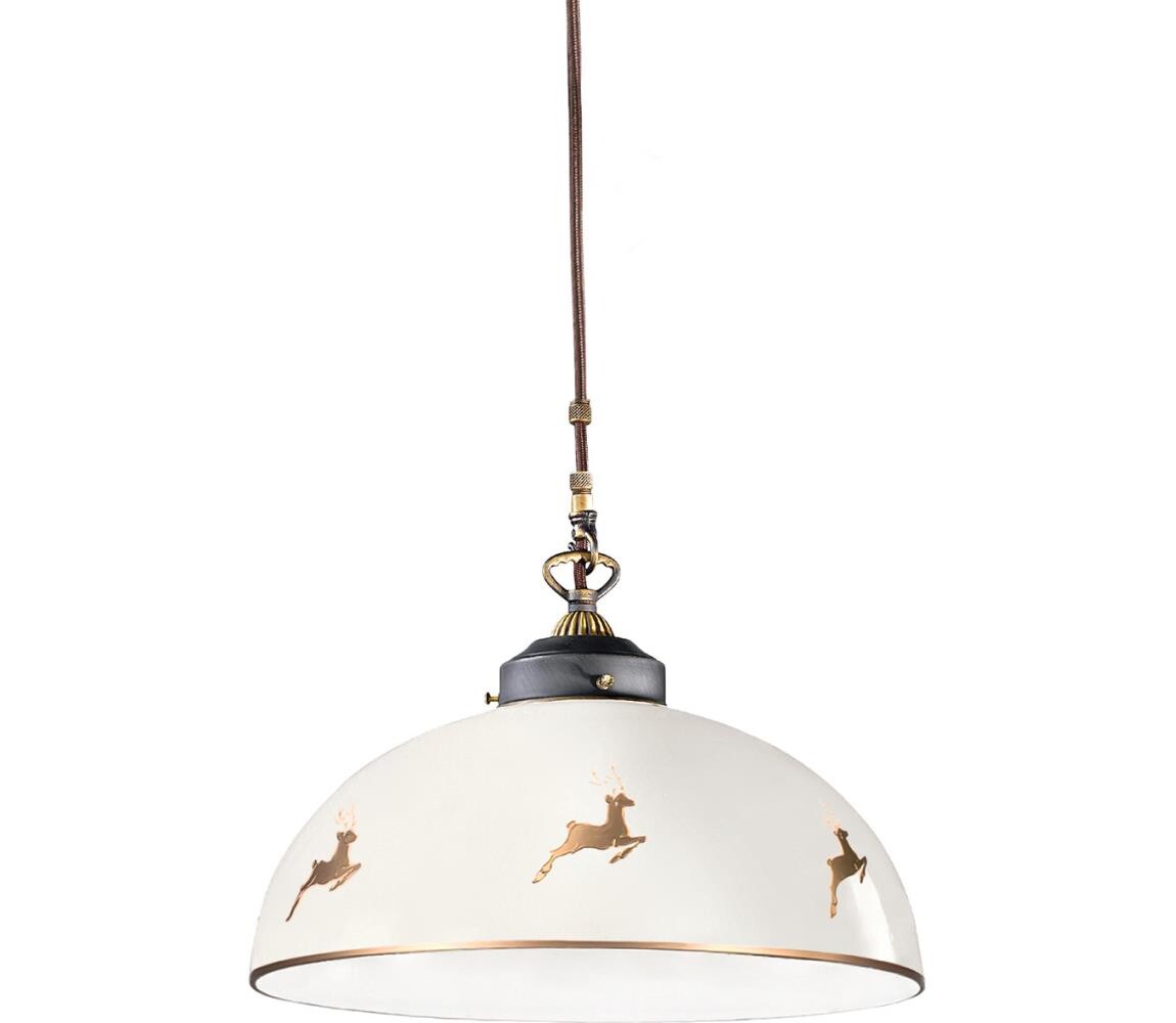 Kolarz 731.32.152-Lustr na lanku NONNA 1xE27/75W/230V pr. 36 cm jeleni rose gold 731.32.152