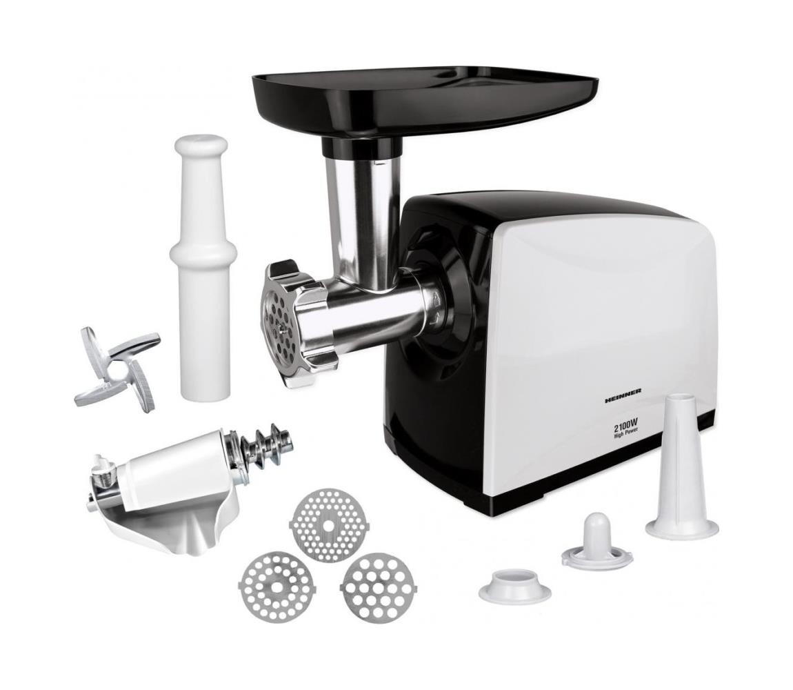 Heinner MG-2100BKWH - Mlýnek na maso 2100W/230V černá/bílá MG-2100BKWH