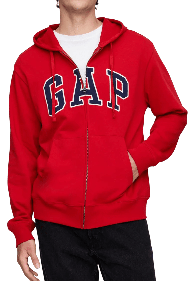 Mikina s kapucí GAP GAP Herritage Logo Fullzip