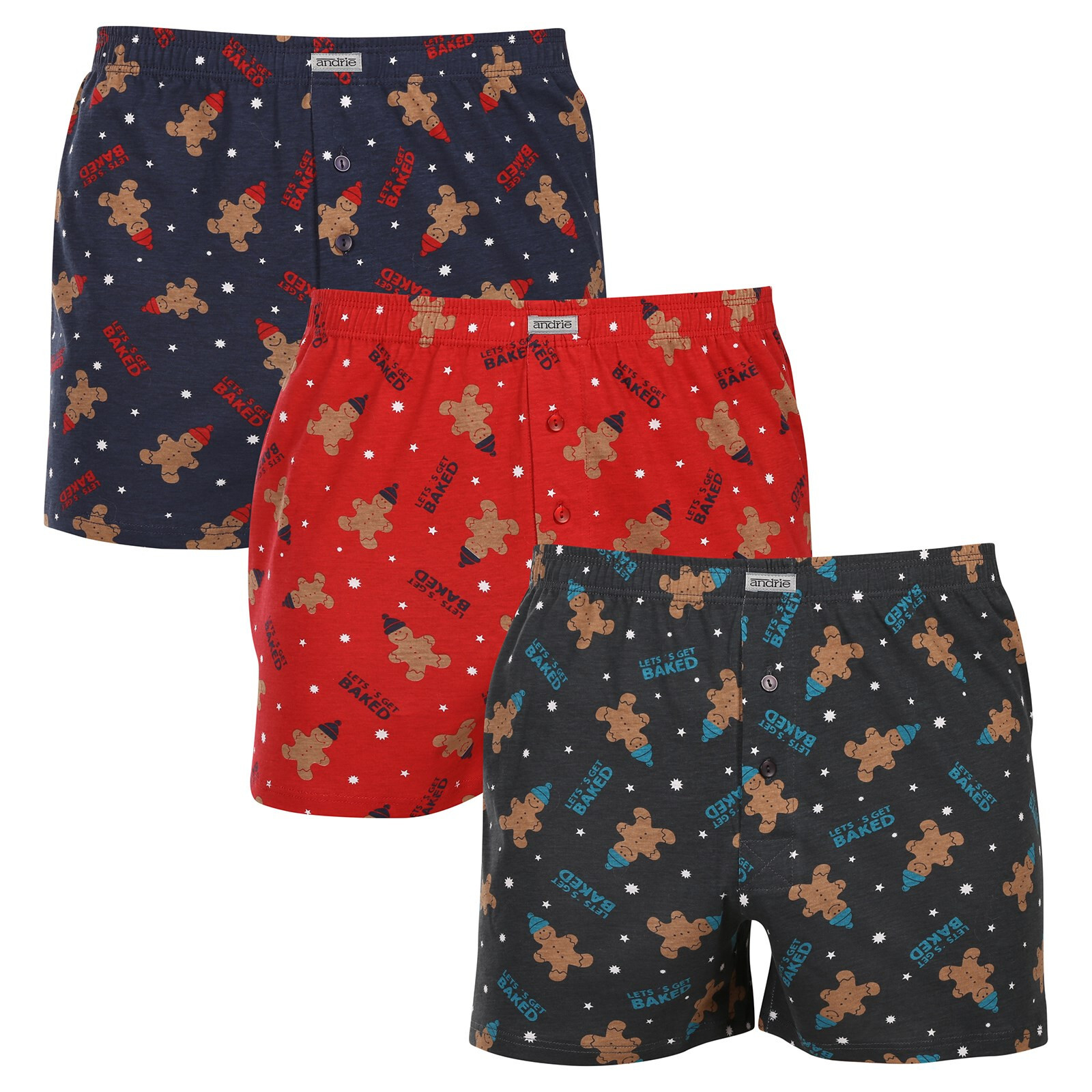 3PACK pánské trenky Andrie vícebarevné (PS 5934) XL, trenýrky