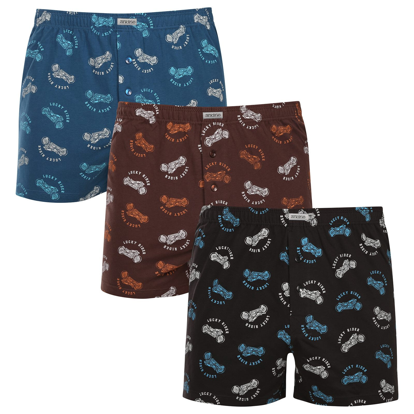 3PACK pánské trenky Andrie vícebarevné (PS 5892) XL, trenýrky