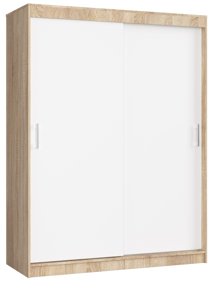 POSUVNÁ SKŘÍŇ 150 cm CLP MONO SONOMA/BÍLÁ