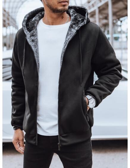 Pánská zateplená bunda se stahovací šňůrkou VERITA černá