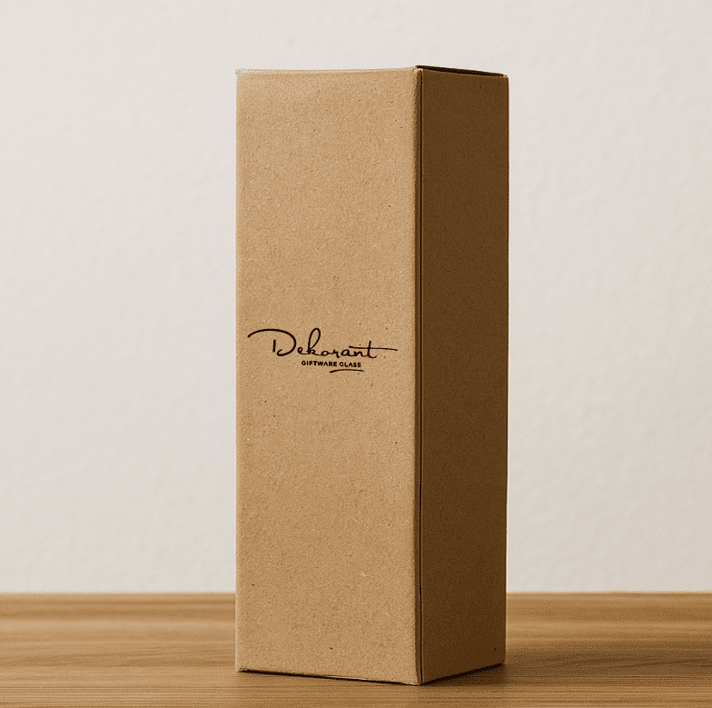 Rottweis Skládací kartonová krabička na 1 sklenici na pivo bez ucha BROWN