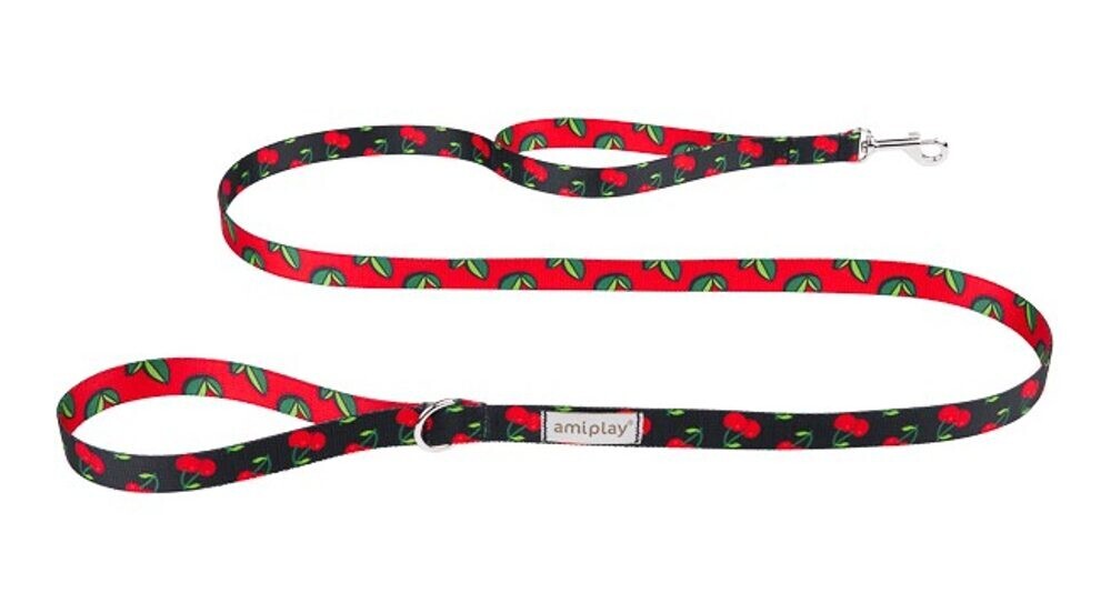 Amiplay Vodítko Be Happy Cherry 150 cm | Vodítka pro psy - M