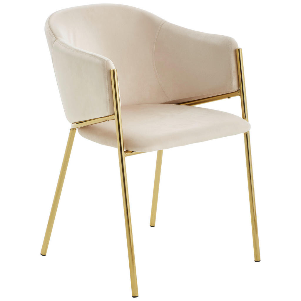 Livetastic ŽIDLE S PODRUČKAMI, železo, samet, šedohnědá, barvy zlata