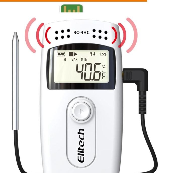 Teploměr a vlhkoměr Elitech RC-4HC se sondou - USB Datalogger