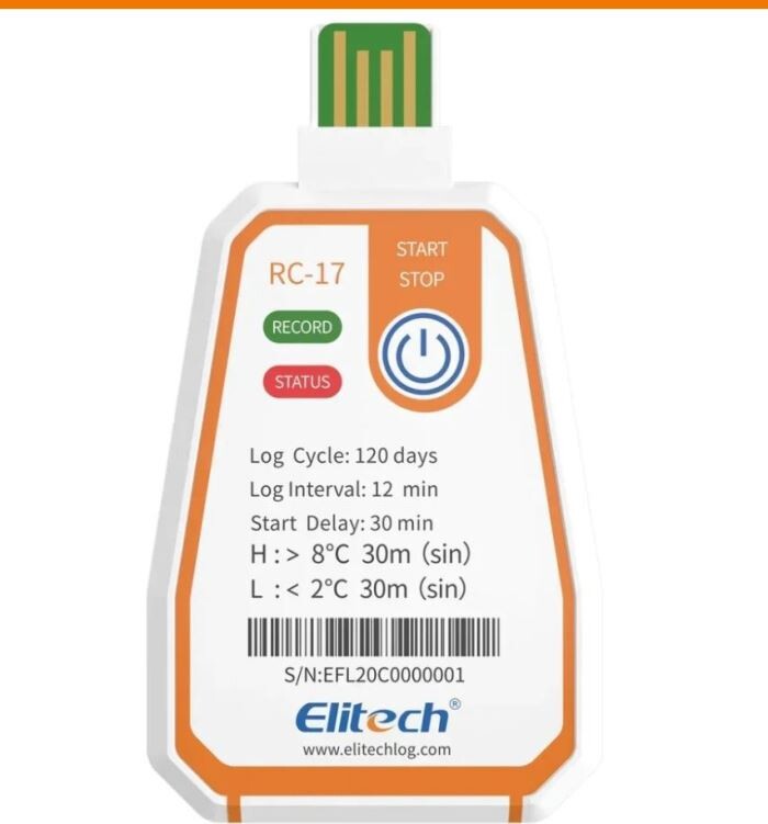 Teploměr Elitech RC-17 - USB Datalogger - jednorázový