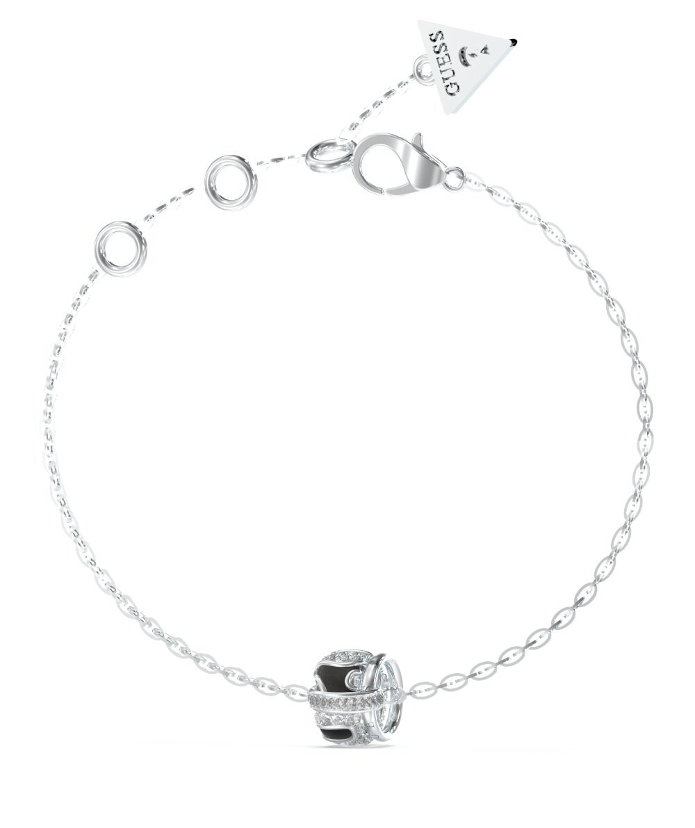 Fashion ocelový náramek s krystaly Fabulous Me JUBB05192JWRHBK Guess / Délka: 18,5 cm