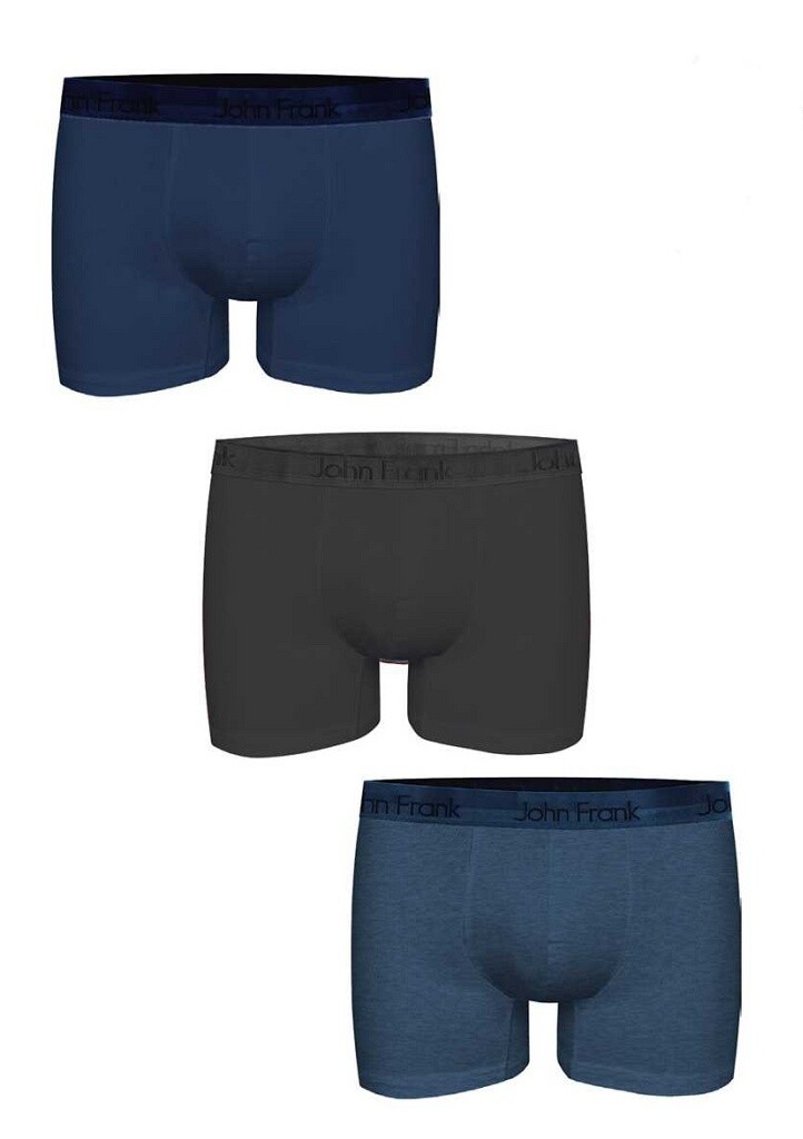 Pánské boxerky John Frank JF3BPBLONG01 3PACK