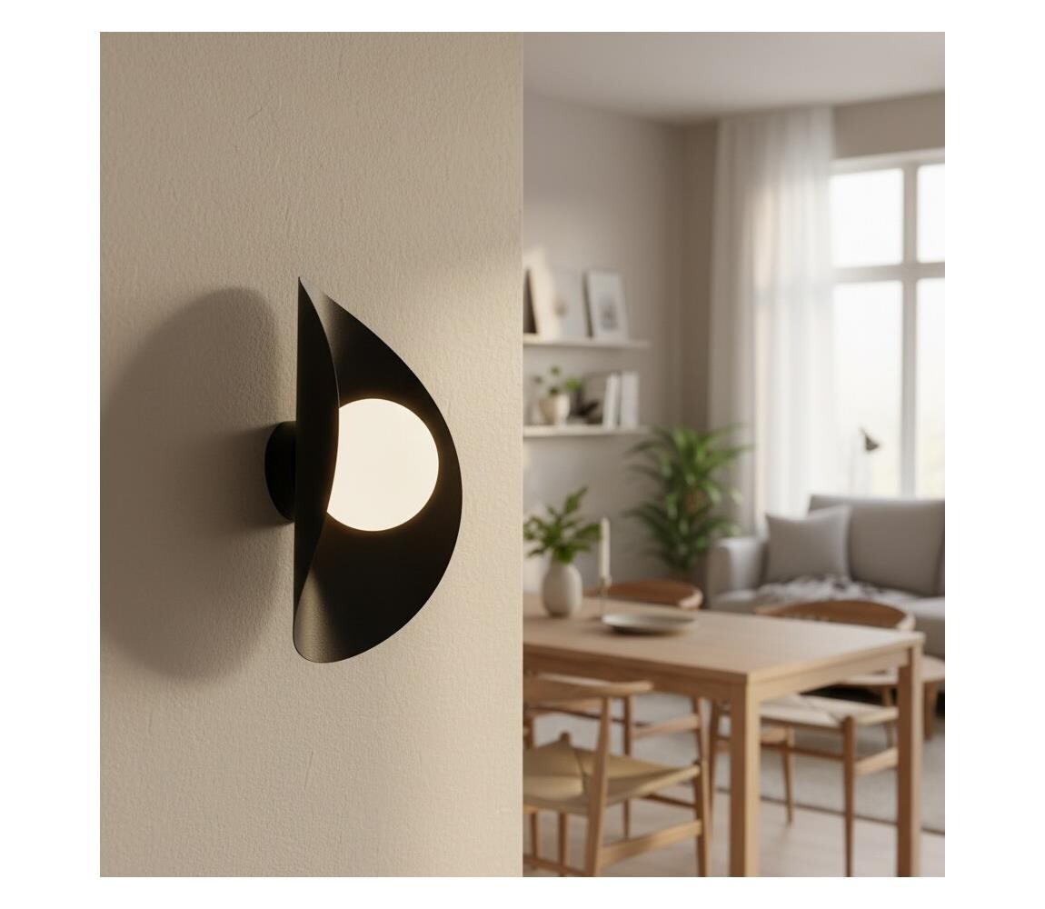 EMIBIG Nástěnné svítidlo FIERO 1xG9/8W/230V černá 1523/K1