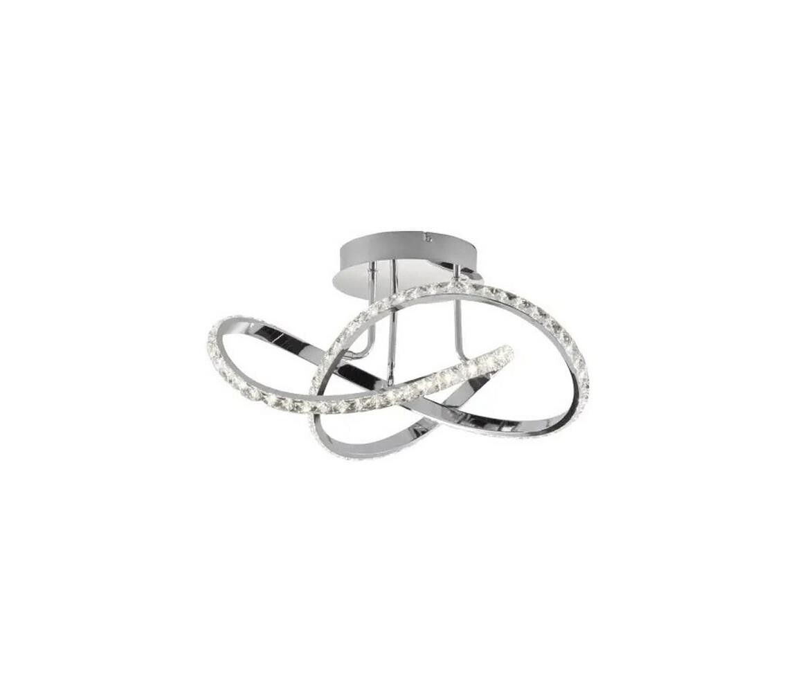 LED Stmívatelný přisazený lustr ABRO LED/26W/230V lesklý chrom 9783-107