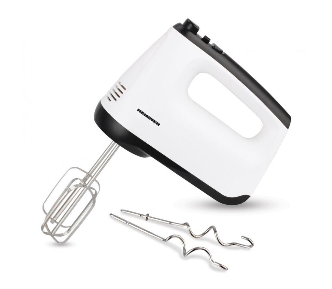 Heinner HM-400WHBK - Ruční šlehač 400W/230V bílá/černá HM-400WHBK