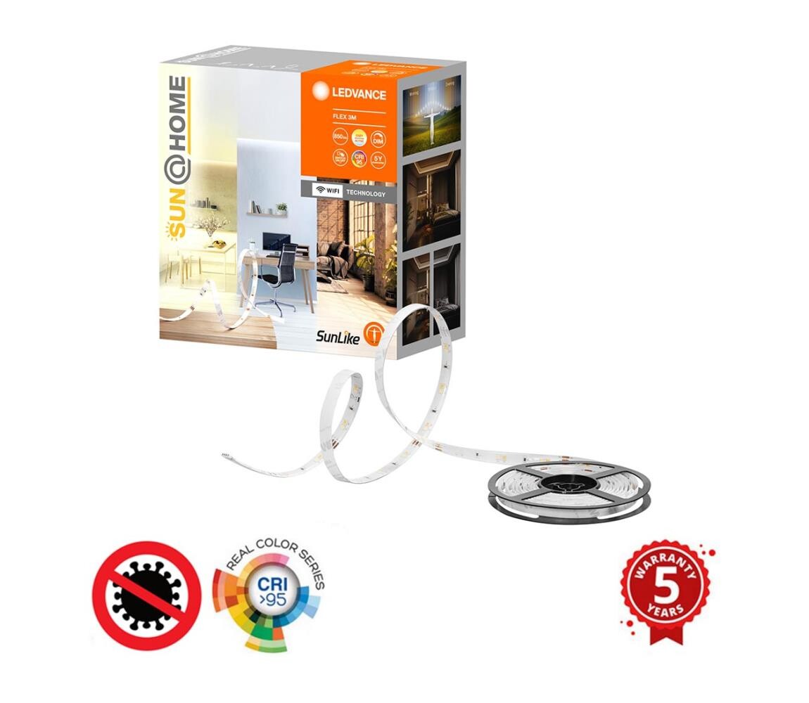 Ledvance - LED Stmívatelný pásek SUN@HOME FLEX 3m LED/13,5W/230V Wi-Fi CRI 95 4058075576117