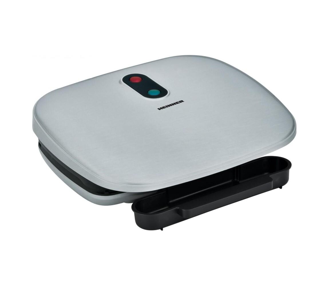 Heinner HEG-F1000SL - Kontaktní gril 1000W/230V matný chrom/černá HEG-F1000SL